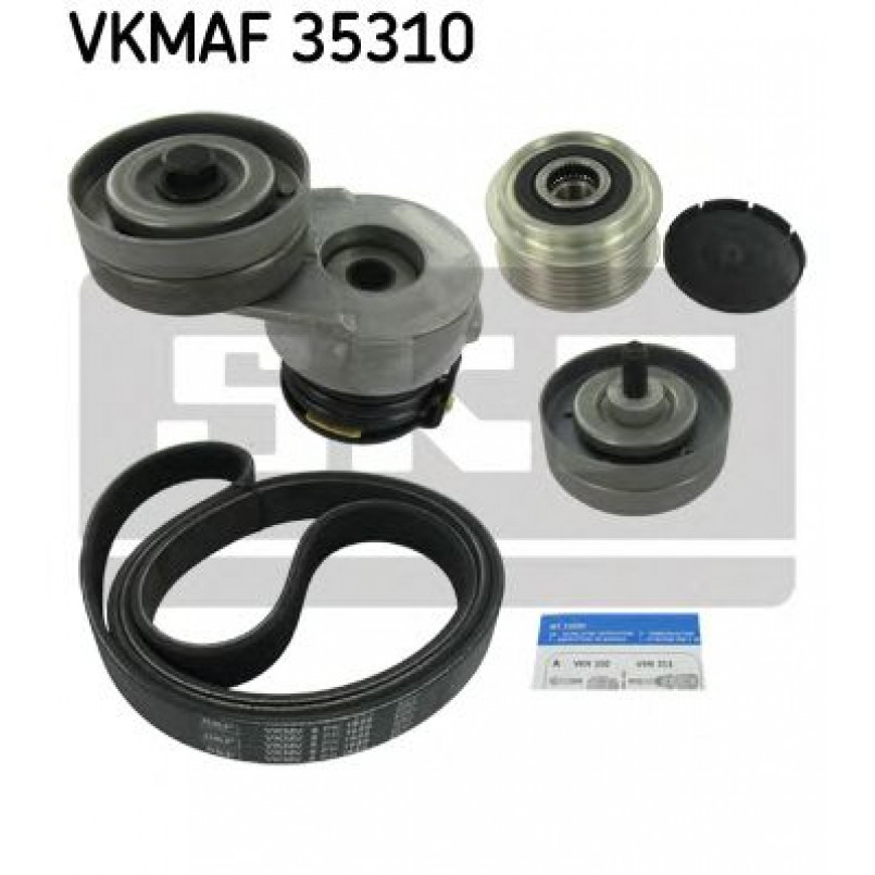 VKMAF 35310 SKF Комплект роликовий модуль натягувача ременя (ролик, ремінь)